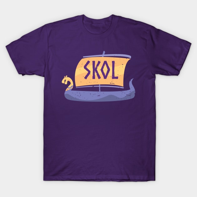 The Skol Viking Warship T-Shirt by JLDesigns